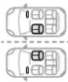 CITROEN C5 Aircross (2018) - Locations for child seats secured using the seat belt - 1