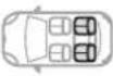 CITROEN C5 Aircross (2018) - Summary table of locations for ISOFIX child seats - 2