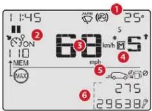 1:45 ON MEM MAX 68 km/h S mph 275 296380 25°