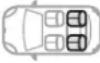 CITROEN C3 Aircross (2017) - Locations for child seats secured using a seat belt - 2
