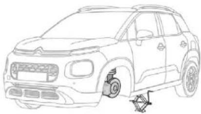 CITROEN C3 Aircross (2017) - Stowing the damaged wheel - 1