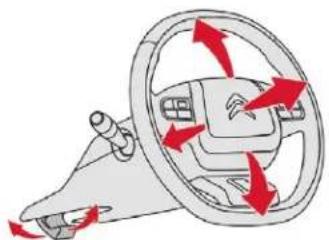CITROEN C3 Aircross (2017) - Steering wheel adjustment - 1