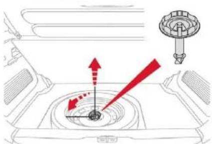 Diagram illustrating vehicle wheel dynamics with red arrows indicating motion and a gear shift, showing rotational direction and component placement.