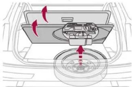 CITROEN DS7 Crossback (2017) - Accessing the spare wheel - 1