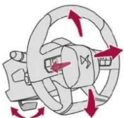 CITROEN DS7 Crossback (2017) - Steering wheel adjustment - 1