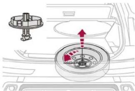 CITROEN DS7 Crossback (2017) - Removing the spare wheel - 1