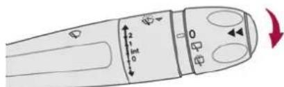 Diagram of a device control panel with labeled ports and directional arrows indicating movement or change.