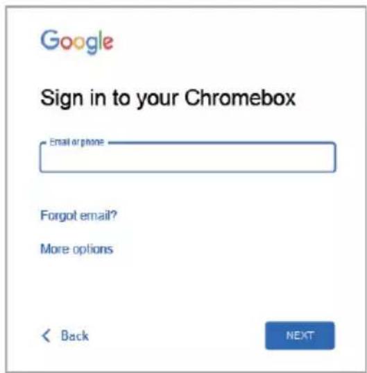 ACER Chromebox CXi4 - Přihlaste se k účtu Google - 1