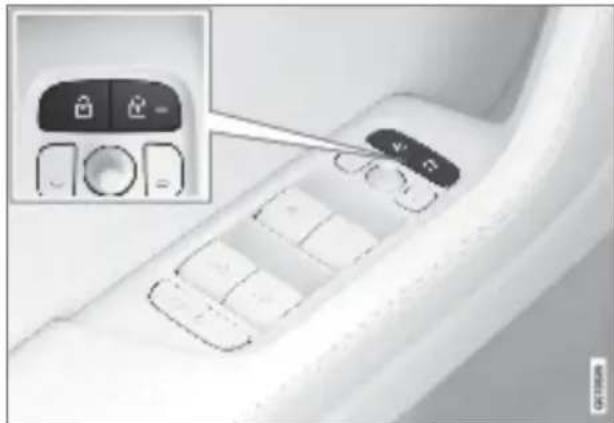 Polestar 2 - Locking and unlocking from inside the car - 1