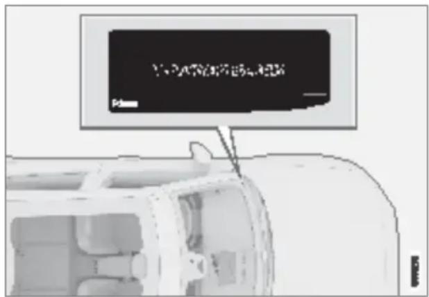 Polestar 2 - Showing the car's identification number - 1
