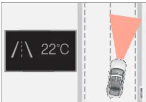 Polestar 2 - Display mode for lane assistance - 4