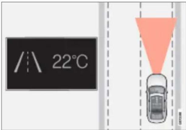 Polestar 2 - Display mode for lane assistance - 3