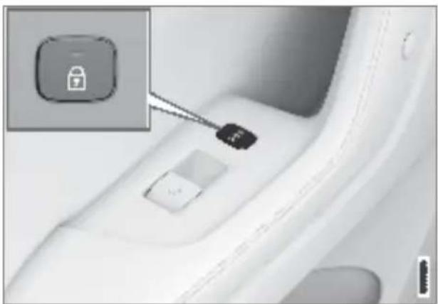 Polestar 2 - Unlocking the tailgate from the inside of the car - 1