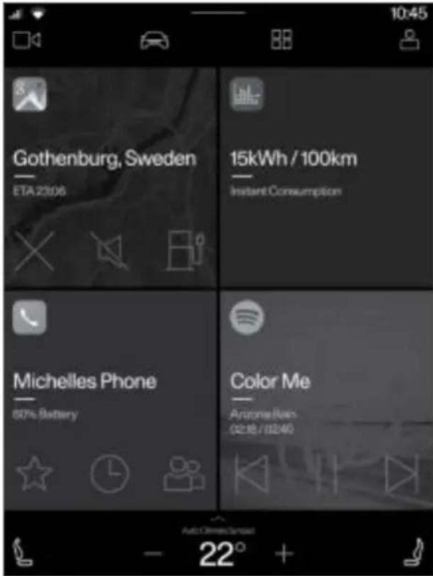 Polestar 2 - Overview of centre display - 2