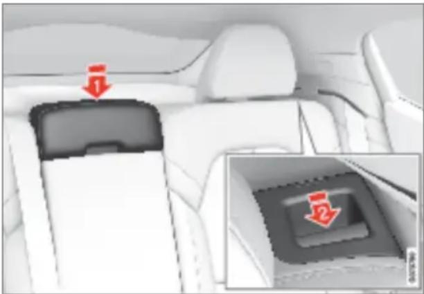 Polestar 2 - Folding the backrest - 1