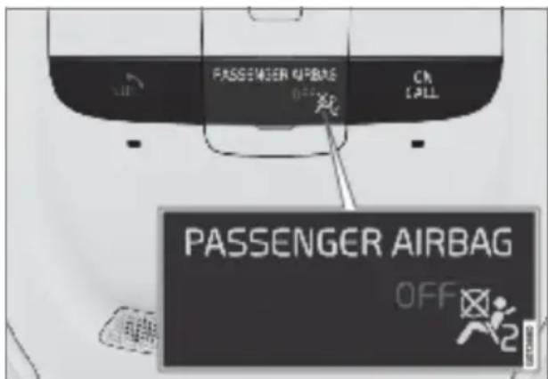 Polestar 2 - Activating and deactivating passenger airbag - 5