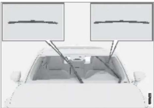 Polestar 2 - Setting the wiper blades to service position - 1