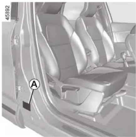 RENAULT Captur (2020) - VEHICLE IDENTIFICATION PLATES - 1