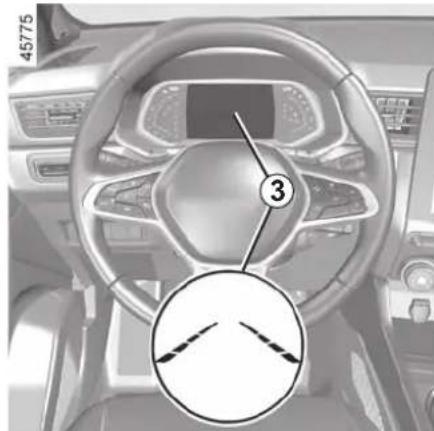 RENAULT Captur (2020) - The function is set to notify the driver if: - 1