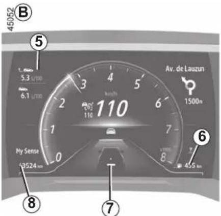 45052 B 5 5.3 L/100 6.1 L/100 110 Av. de Lauzun 1500m My Sense 43524 km 6 8 43.5 km 7