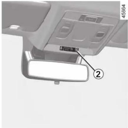 RENAULT Captur (2020) - Activating the front passenger airbag - 1