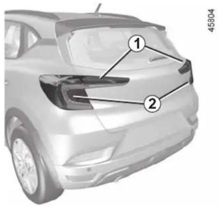 RENAULT Captur (2020) - REAR LIGHTS AND SIDE LIGHTS: replacing the bulbs (1/3) - 1