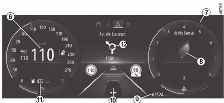 6 110 130 150 170 90 70 210 50 230 30 250 10 270 0 432 km 1 110 Av. de Lauzun 1500 m 90 63524 km ⑦ 46755 My Sense ⑧ ⑩ ⑪