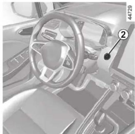 RENAULT Clio (2020) - STARTING, STOPPING THE ENGINE: vehicle with card (1/3) - 2