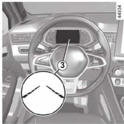RENAULT Clio (2020) - The function is set to notify the driver if: - 1