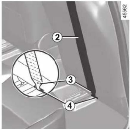 Technical diagram showing a mechanical component with numbered parts and an inset magnified view highlighting a section with hatching.