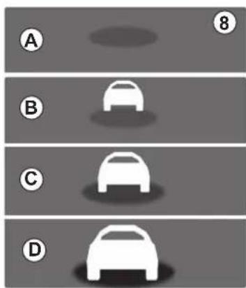 A B C D 8