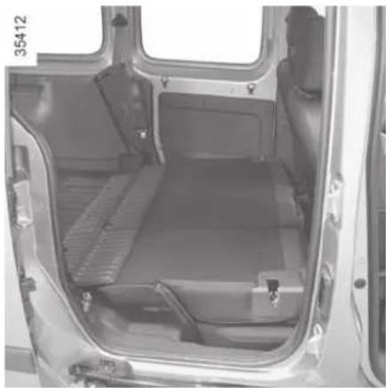 RENAULT Kangoo Z.E. (2020) - REAR BENCH SEAT: functions (2/2) - 1