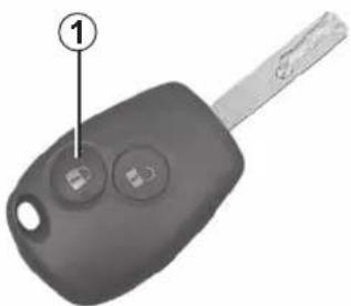 RENAULT Kangoo Z.E. (2020) - KEY, RADIO FREQUENCY REMOTE CONTROL: Use (1/2) - 1