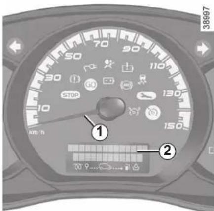 70 90 50 30 110 STOP 130 10 150 km/h ① ② 38997