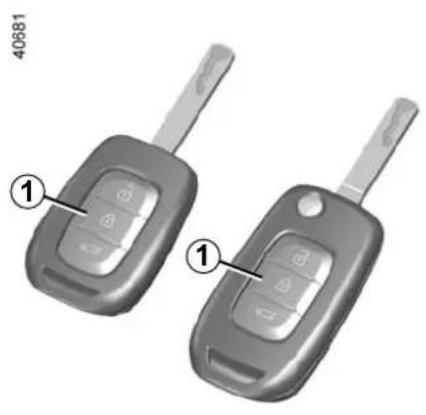 RENAULT Scenic (2020) - RADIO FREQUENCY REMOTE CONTROL UNIT: deadlocking - 1