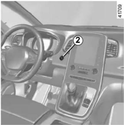RENAULT Scenic (2020) - STARTING, STOPPING THE ENGINE: vehicle with RENAULT card (2/3) - 1