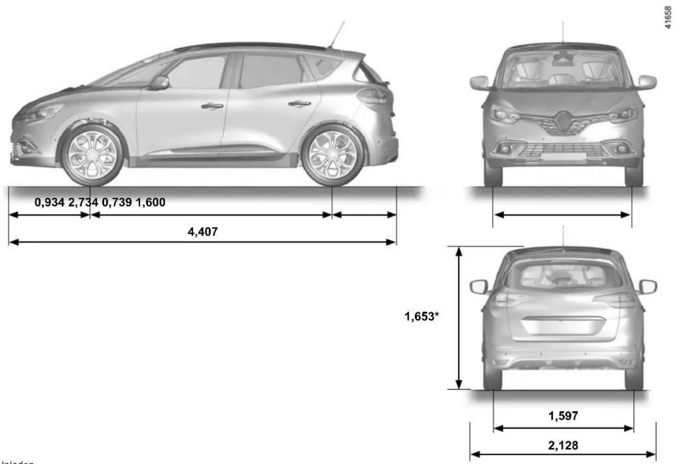 RENAULT Scenic (2020) - DIMENSIONS (in metres) (1/2) - 1