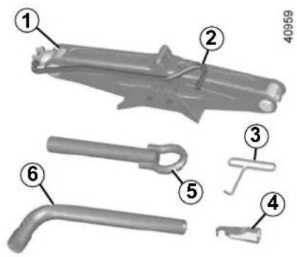Labeled diagram of a mechanical component with numbered parts, likely for assembly or identification.
