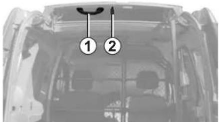Diagram of a vehicle interior with numbered components, likely indicating parts of a vehicle or engine.