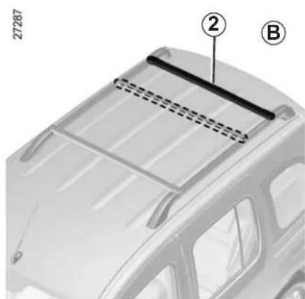 RENAULT Kangoo (2020) - To place the bars in the transverse position - 2