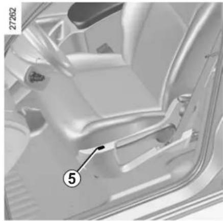 RENAULT Kangoo (2020) - Adjusting the height of the driver's seat - 2