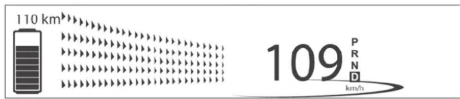 110 km 109 PRND km/h