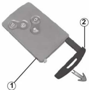 Diagram of a car door handle with labeled parts and directional arrow indicating movement or change.