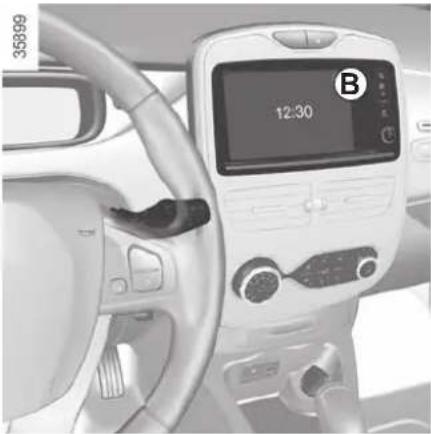 RENAULT Zoe (2020) - CLOCK AND EXTERIOR TEMPERATURE (2/2) - 1