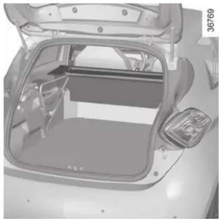 RENAULT Zoe (2020) - LUGGAGE COMPARTMENT COVER: utility versions - 3