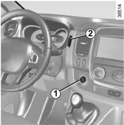 RENAULT Trafic (2020) - STARTING, STOPPING THE ENGINE: vehicle with RENAULT CARD (3/3) - 1