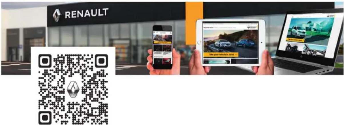 RENAULT Take your vehicle to turn! QR code