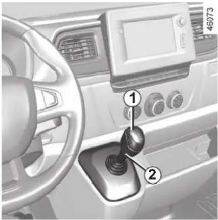 Interior view of a car dashboard with labeled parts, showing a keyway and control panel