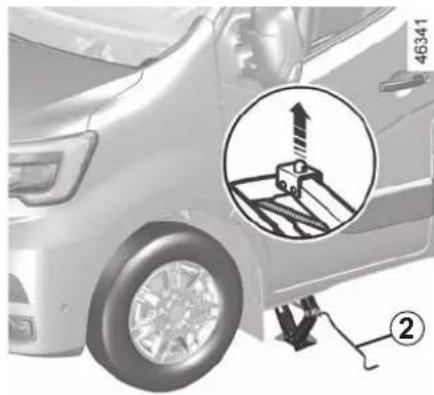 RENAULT Master (2020) - CHANGING A WHEEL: jack (1/2) - 4