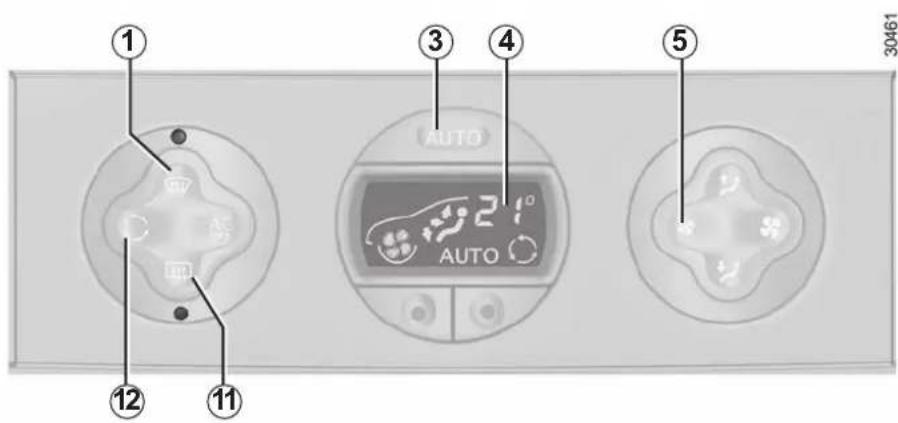 ① ③ ④ ⑤ 30461 AUTO 21° AUTO ⑫ ⑪ ⑫